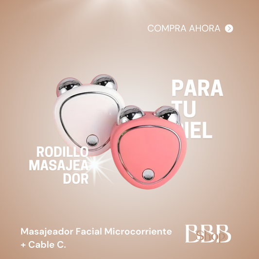 Dispositivo de Rejuvenecimiento Facial con Microcorriente y Estimulación Muscular